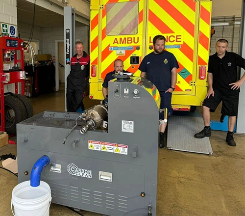 Ambulansetjenesten i England får en pustepause med raskere og mer effektiv rensing av DPF-er